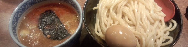 辛つけ麺 (中) + 半熟玉子