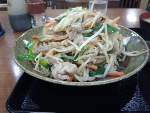 野菜炒め定食 (ライス 大)