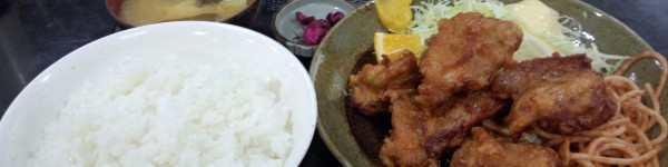 鳥から揚定食 (ライス 大)