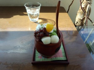 京の抹茶パフェ (1)