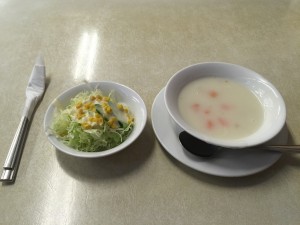 サラダ + スープ
